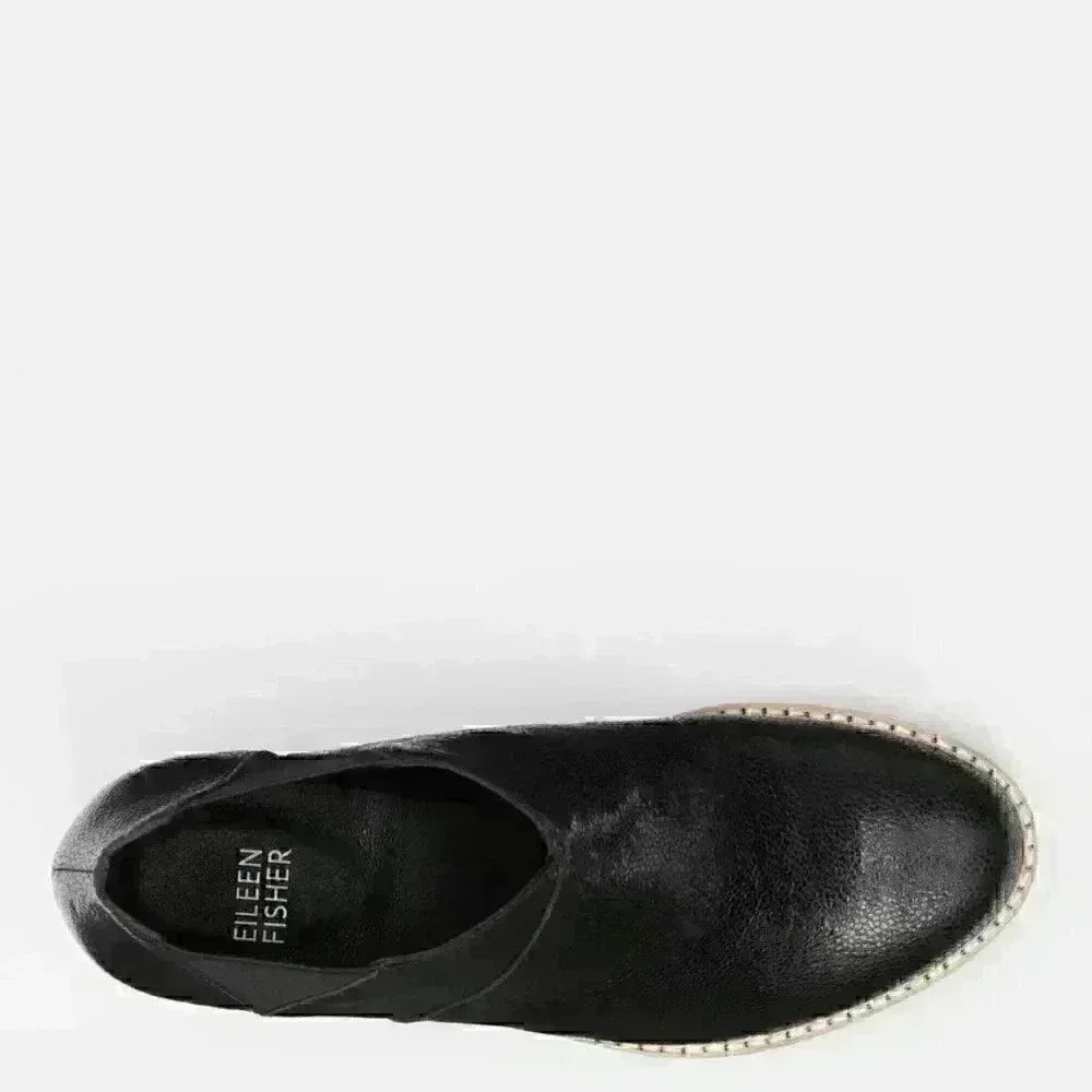 Eileen Fisher Caddy Black Embossed Size 5.5.BRAND NEW (Save $70.00) - Picture 6 of 9